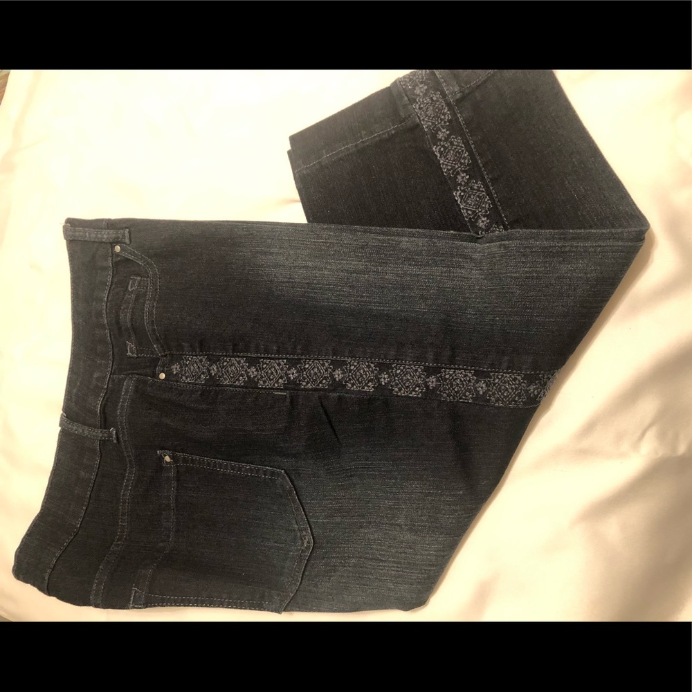 Women denim capris pants